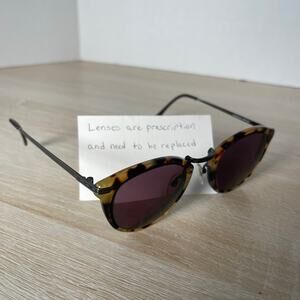 Vintage Serengeti Drivers Corning Optics Sunglasses FRAMES ONLY Tortoise Cream
